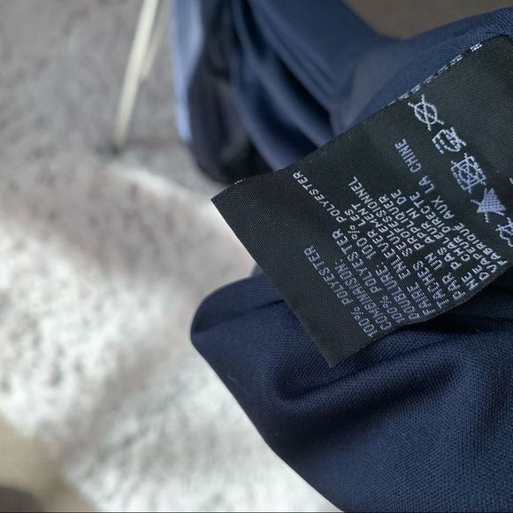 BETSEY & ADAM Open Back Cut Out Dress Blue Gold Size 2 - Picture 14 of 15